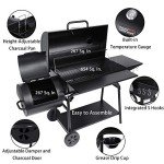 Royal Gourmet Charcoal Grill with Offset Smoker
