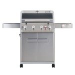 Monument 4-Burner Propane Gas Grill with Side Burner