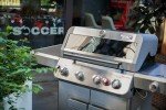 Monument 4-Burner Propane Gas Grill with Side Burner