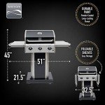 Kenmore 3-Burner Liquid Propane BBQ Grill