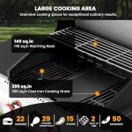 4-Burner Gas BBQ Grill with Side Burner