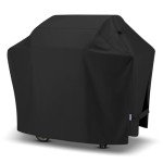 Heavy Duty 55 Inch BBQ Grill Cover - Black