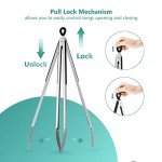 17-Inch Stainless Steel BBQ Grill Tongs