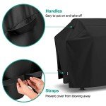 Heavy Duty 55 Inch BBQ Grill Cover - Black