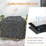 Stainless Steel 4-Burner Propane BBQ Grill with Cover