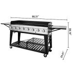Royal Gourmet 8-Burner Gas Grill for BBQ Fun