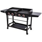Royal Gourmet 4-Burner Portable Gas Grill Combo