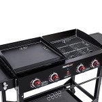 Royal Gourmet 4-Burner Portable Gas Grill Combo
