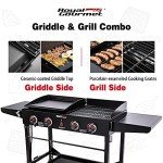 Royal Gourmet 4-Burner Portable Gas Grill Combo