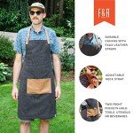 Foster & Rye Adjustable Canvas BBQ Grilling Apron