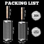 Nesting Grill Baskets with Wooden Handles (2 PCS)