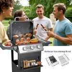 Cyphyja 3-Burner Stainless Steel Propane Grill