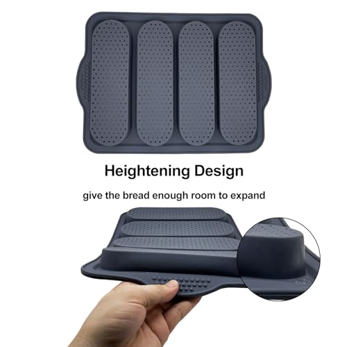 French Bread Loaf Pan Set with 4 Buns