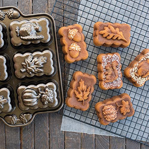 Nordic Ware Bronze Harvest Mini Loaf Pan