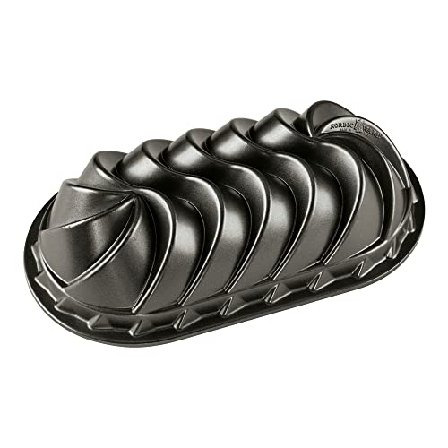 Nordic Ware Heritage Loaf Pan, 6 Cup, Graphite