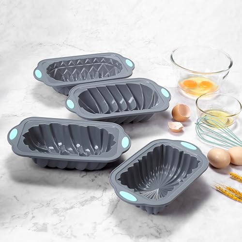 Non-Stick Silicone Loaf Pan Set for Baking Bread