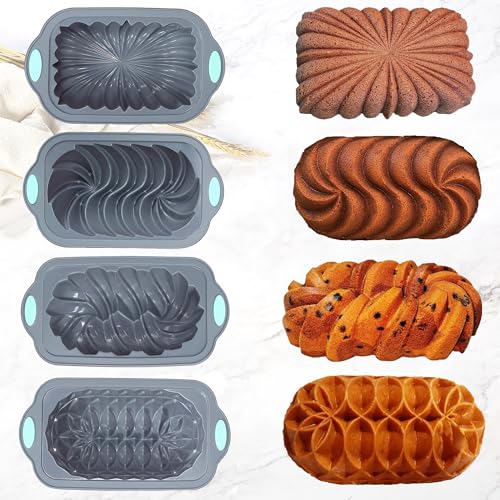 Non-Stick Silicone Loaf Pan Set for Baking Bread
