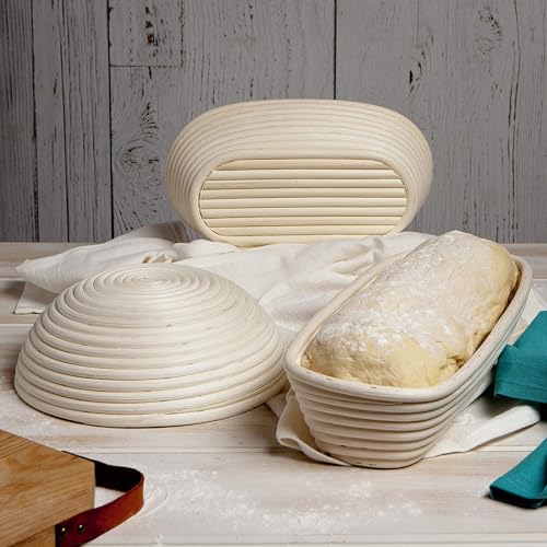 Artisan Sourdough Bread Making Kit with 2 Bannetons