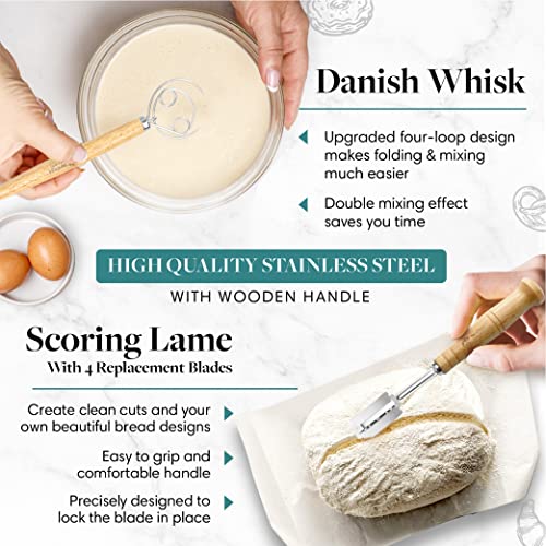 Santiago Design® Bread Proofing Basket Set | 14 Pieces