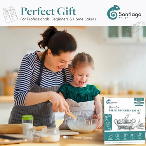 Santiago Design® Bread Proofing Basket Set | 14 Pieces