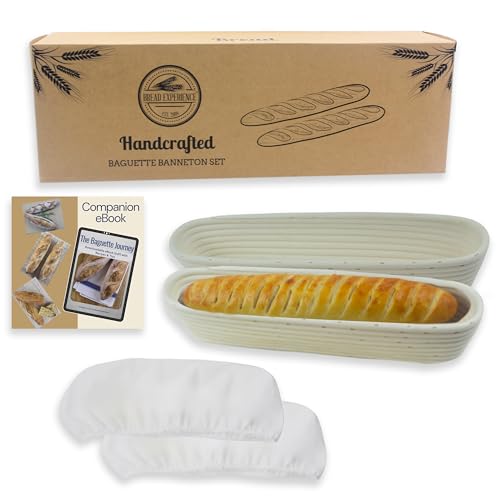 Baguette Banneton Basket Set for French Bread Baking