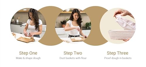 Baguette Banneton Basket Set for French Bread Baking