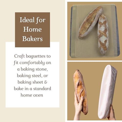 Baguette Banneton Basket Set for French Bread Baking