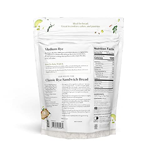 Organic Medium Rye Flour for Flavorful Breads & Goods