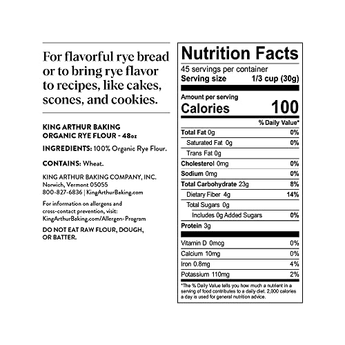 Organic Medium Rye Flour for Flavorful Breads & Goods