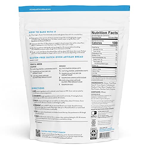 Gluten-free 1:1 King Arthur Bread Flour, 2lbs