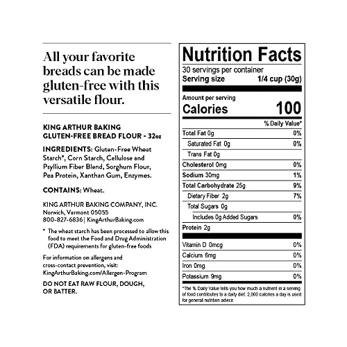 Gluten-free 1:1 King Arthur Bread Flour, 2lbs