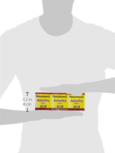 9 Packs Fleischmann's Active Dry Yeast, 0.75-Ounce Packets