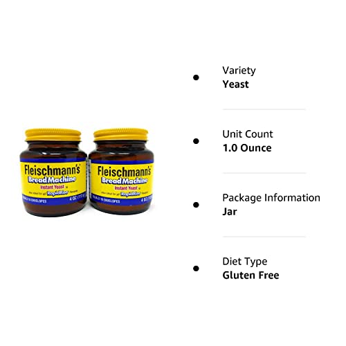Fleischmann's Bread Machine Yeast, Ideal for Rapid Rise