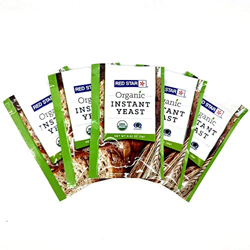 Organic Red Star Yeast - 5 Packets of Lesaffre