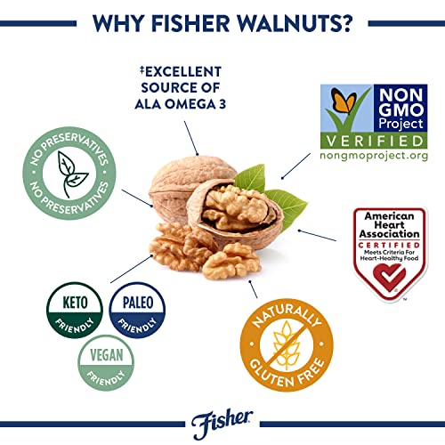 Fisher Chef's Naturals Walnut Halves & Pieces 1 lb