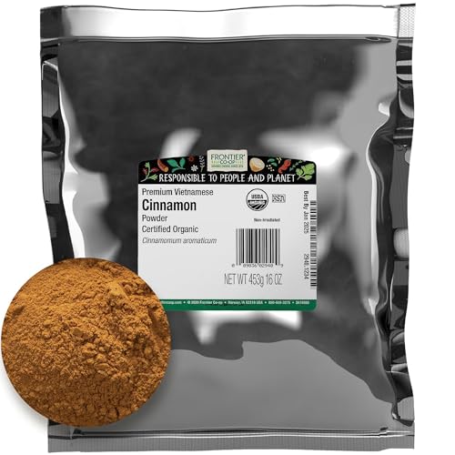 Frontier Organic Ground Vietnamese Cinnamon, 1 lb, Premium