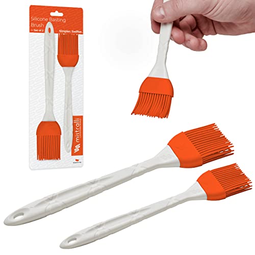 Silicone Pastry Brush Set: 2 Grid Basting Brushes