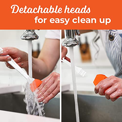 Silicone Pastry Brush Set: 2 Grid Basting Brushes