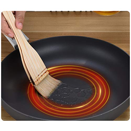 4Pcs Pastry Brushes with Boar Bristles and Hardwood Handles