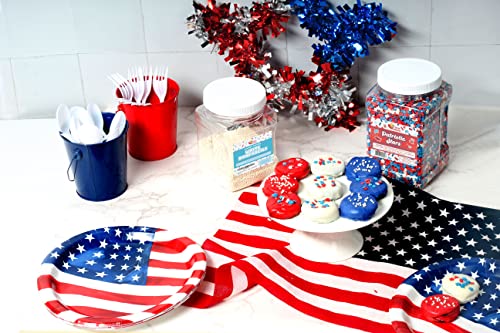 Patriotic Star Sprinkles - 10 Oz - Bulk Confetti