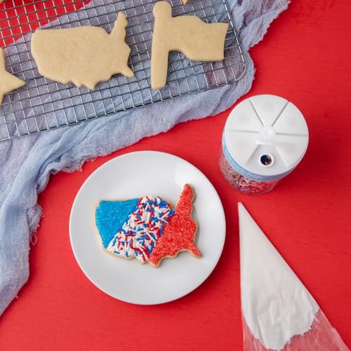 Patriotic Sprinkle Mix for Cake Decorations and Baking