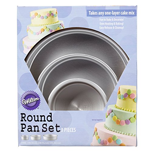 Wilton Round Cake Pans Set: 8", 6", 4