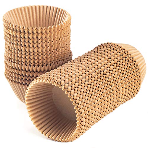 Caperci Natural Cupcake Liners 500-Pack, Food Grade & Grease-Proof
