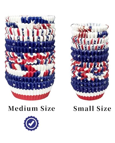 Independence Day Cupcake Liners 300-Count Gradient Design