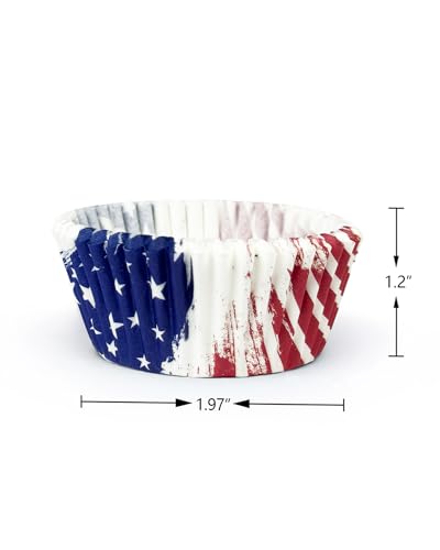 Independence Day Cupcake Liners 300-Count Gradient Design