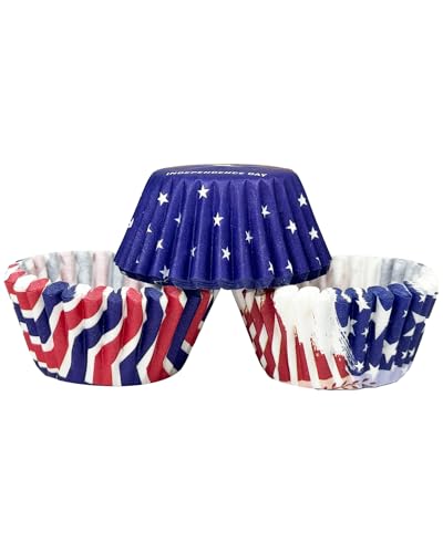 Independence Day Cupcake Liners 300-Count Gradient Design