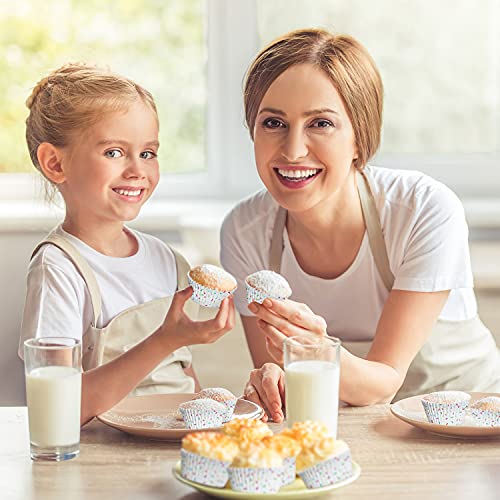 White Cupcake Liners - Pack of 200 Odorless Greaseproof