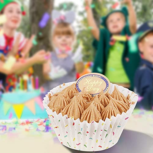 White Cupcake Liners - Pack of 200 Odorless Greaseproof