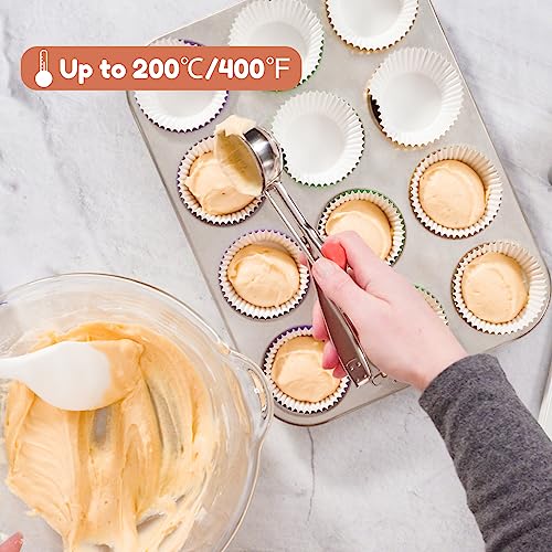 240pcs Metallic Foil Cupcake Liners - Standard Size