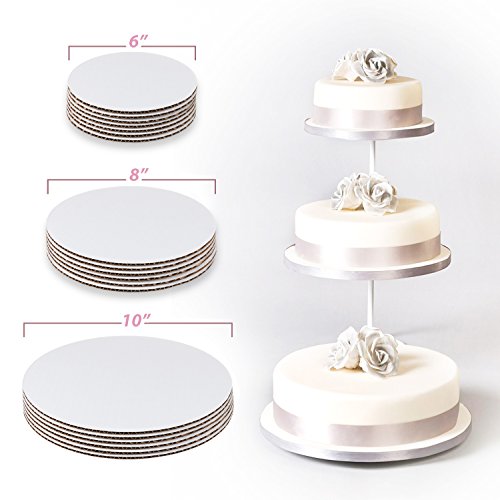 StarMar Cake Board Rounds Set - 6", 8", 10